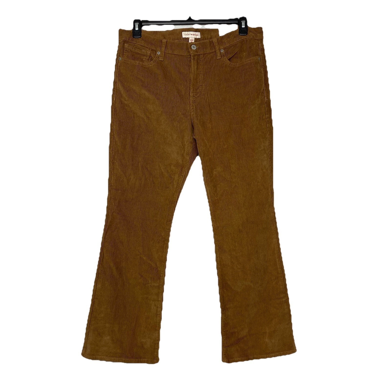 Lucky Brand Womens Corduroy Sweet Mid Rise Bootcut Pants Sz 1432 Pecan Brown